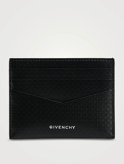 4G Embossed Leather Card Holder