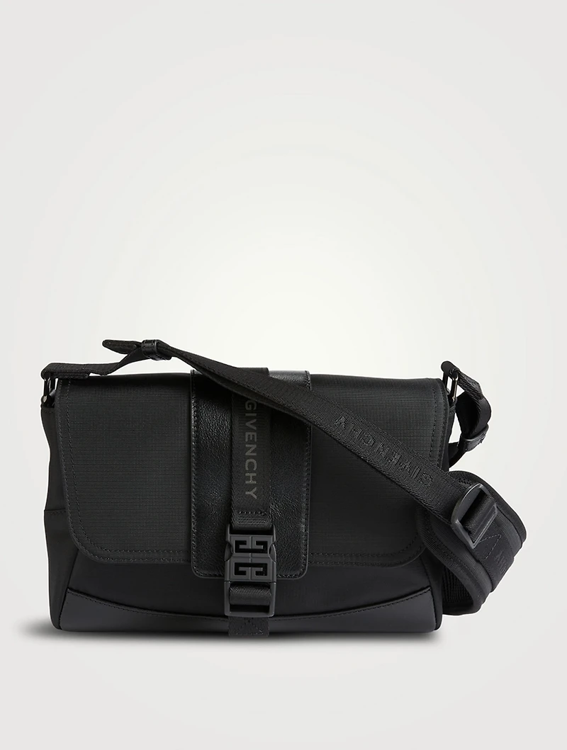 Small G-Trail Leather And Nylon Messenger Bag
