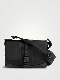 Small G-Trail Leather And Nylon Messenger Bag