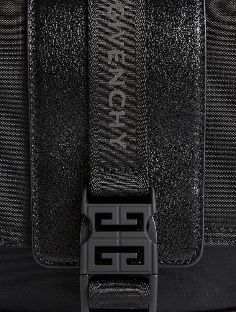 Small G-Trail Leather And Nylon Messenger Bag
