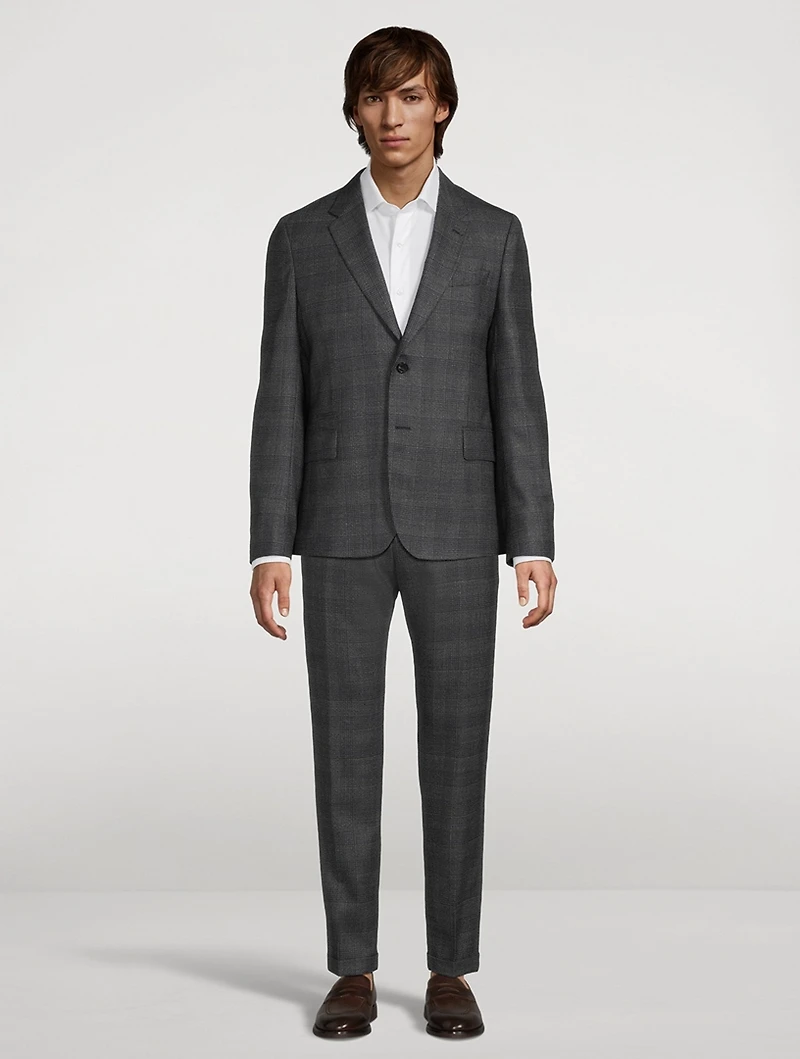 Check Wool Trousers