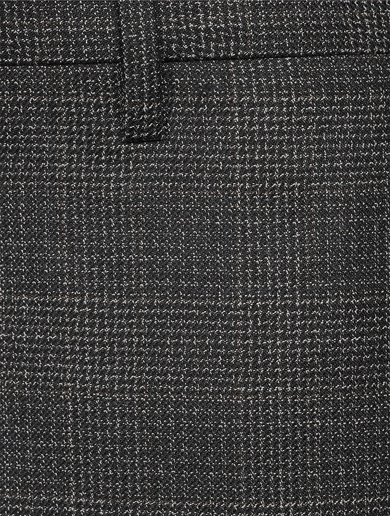 Check Wool Trousers