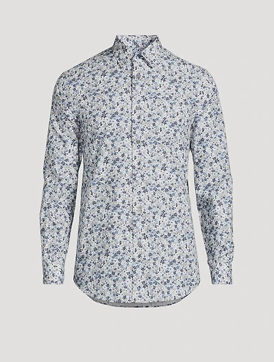 Tailored-Fit Shirt Floral Print