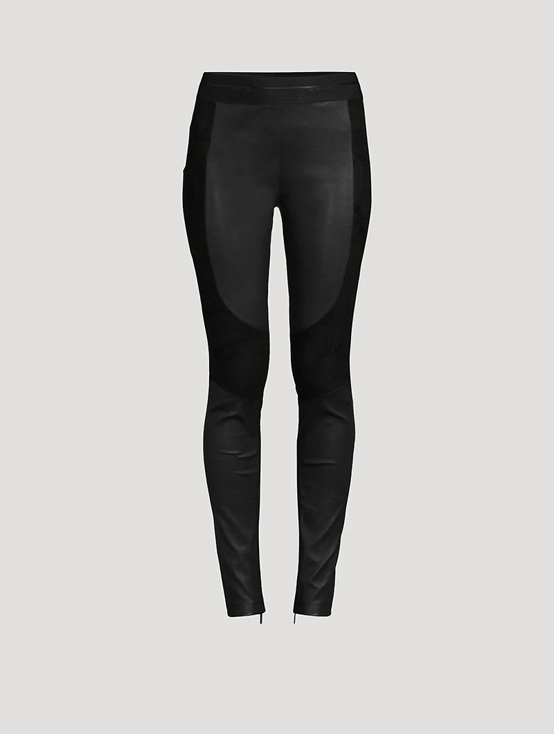 Racer Leather Leggings
