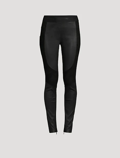 Racer Leather Leggings