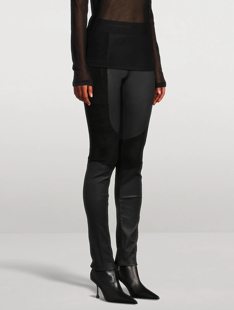 Racer Leather Leggings