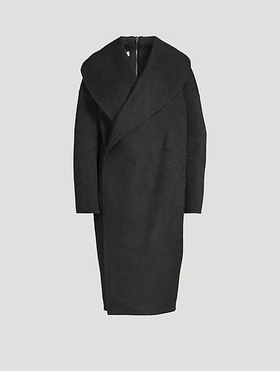 Apex Double-Face Wool Cocoon Coat