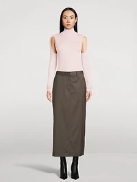 Air Cut-Out Mockneck Top