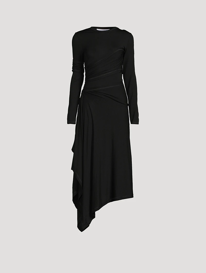 Protection Draped Jersey Dress