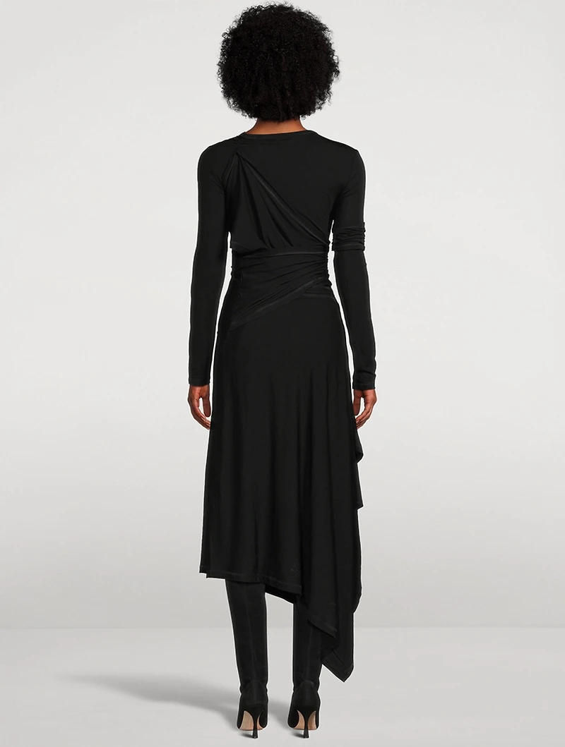 Protection Draped Jersey Dress