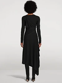 Protection Draped Jersey Dress