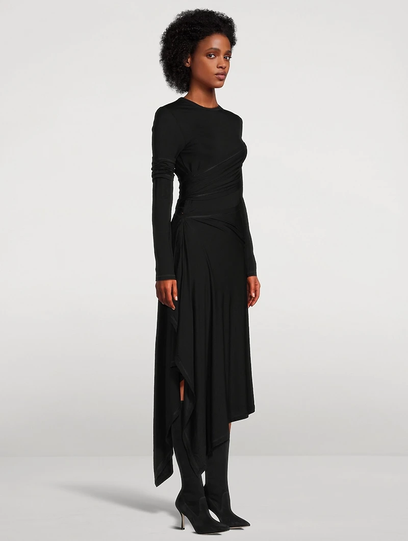 Protection Draped Jersey Dress