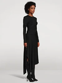 Protection Draped Jersey Dress