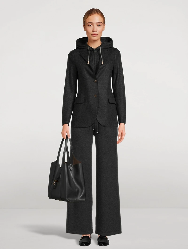 Layered Single-Breasted Blazer With Detachable Bib