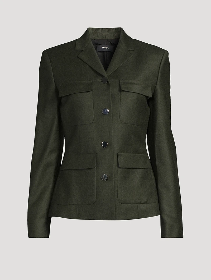 Flannel Military Jacket