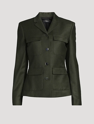 Flannel Military Jacket