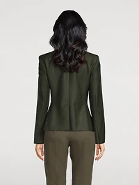 Flannel Military Jacket