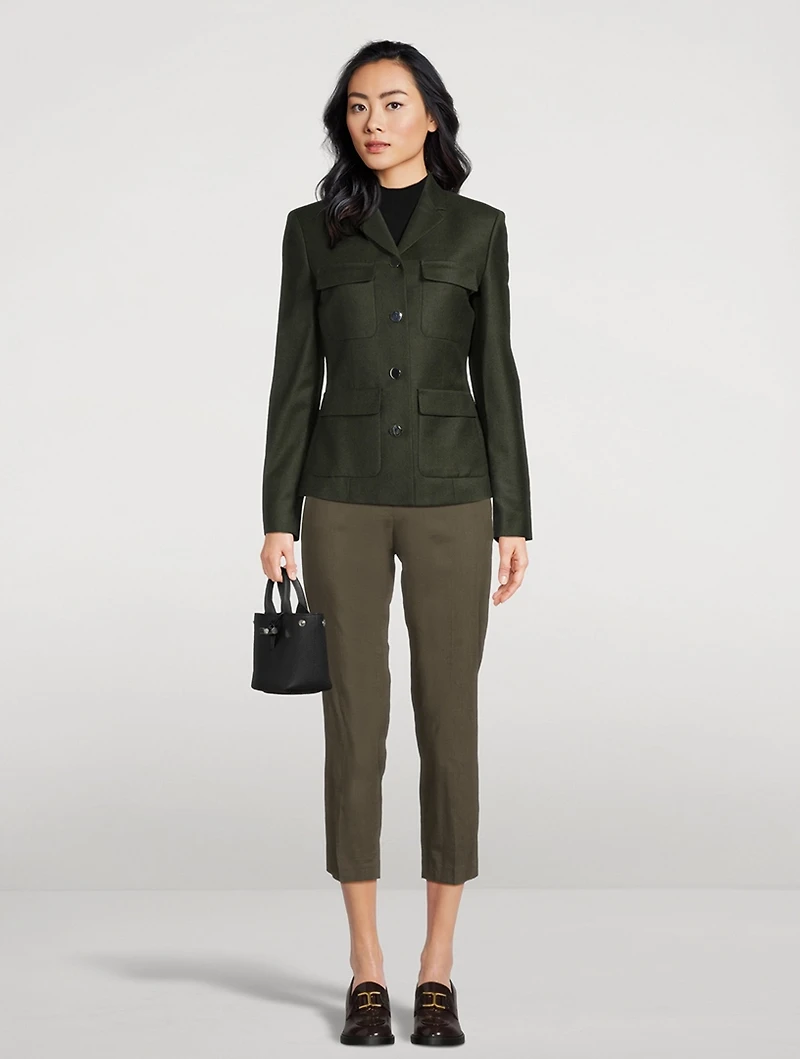 Flannel Military Jacket