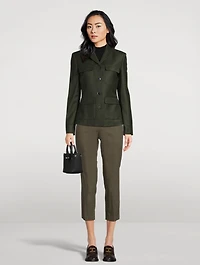 Flannel Military Jacket