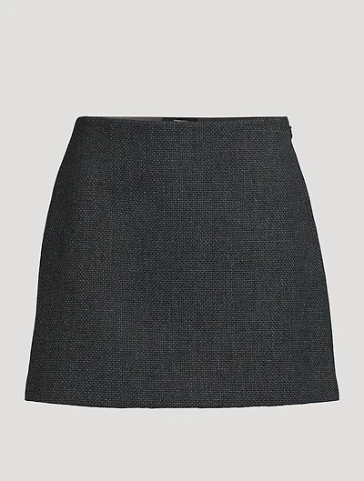 Plush Tweed Mini Skirt