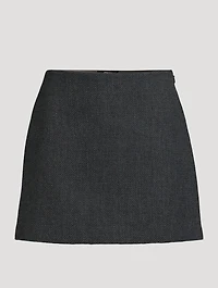Plush Tweed Mini Skirt
