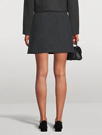 Plush Tweed Mini Skirt