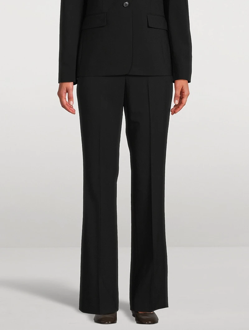 Good Wool Slim Flare Trousers
