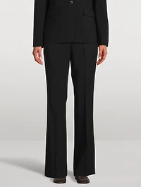 Good Wool Slim Flare Trousers
