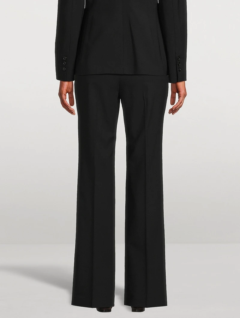 Good Wool Slim Flare Trousers