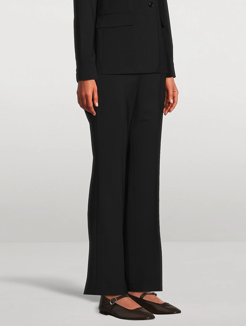 Good Wool Slim Flare Trousers