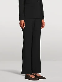 Good Wool Slim Flare Trousers