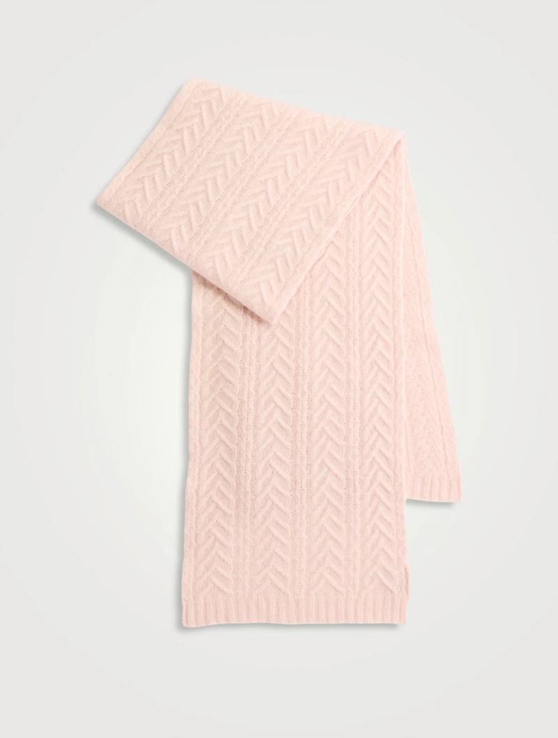 Cashmere Fisherman Knit Scarf