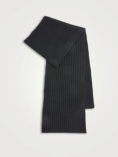 Ribbed Wool Scarf