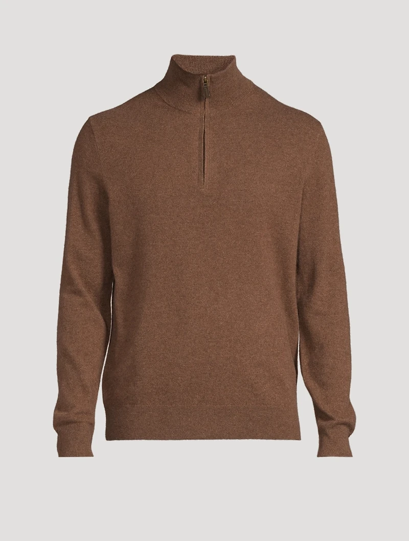 Wool Quarter-Zip Sweater