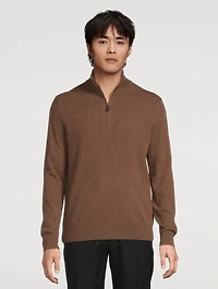 Wool Quarter-Zip Sweater