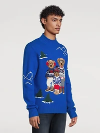 Polo Bear Family Jacquard Wool Sweater