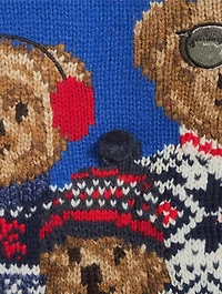 Polo Bear Family Jacquard Wool Sweater