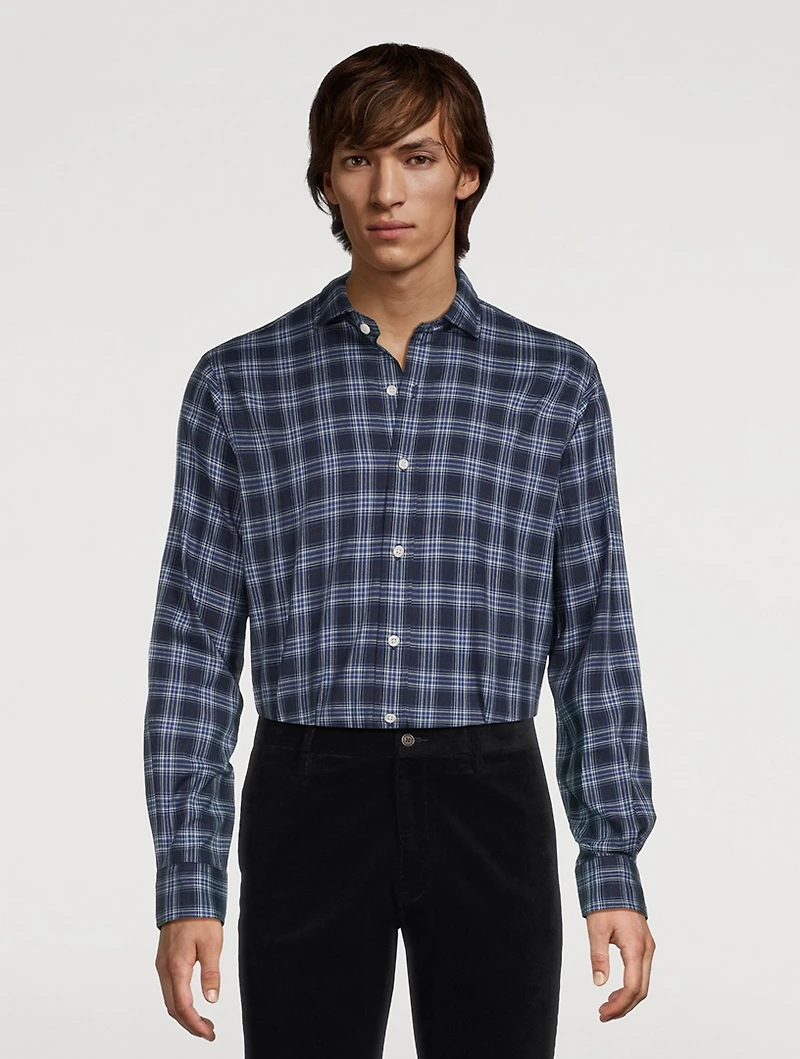 Sport Shirt Plaid Print