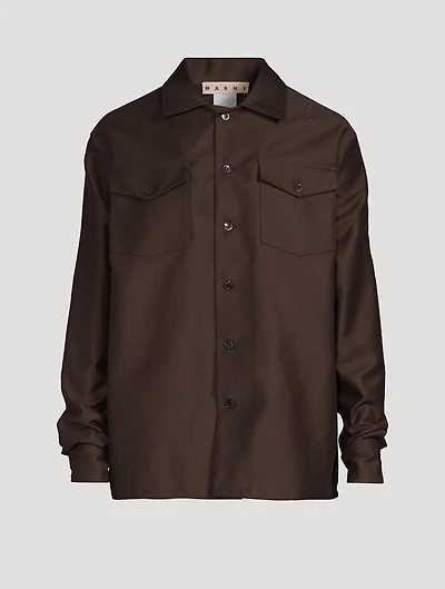Organic Cotton Satin Shirt