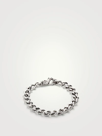 Small Sharp Link Chain Bracelet
