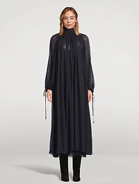 Silk Georgette Maxi Dress
