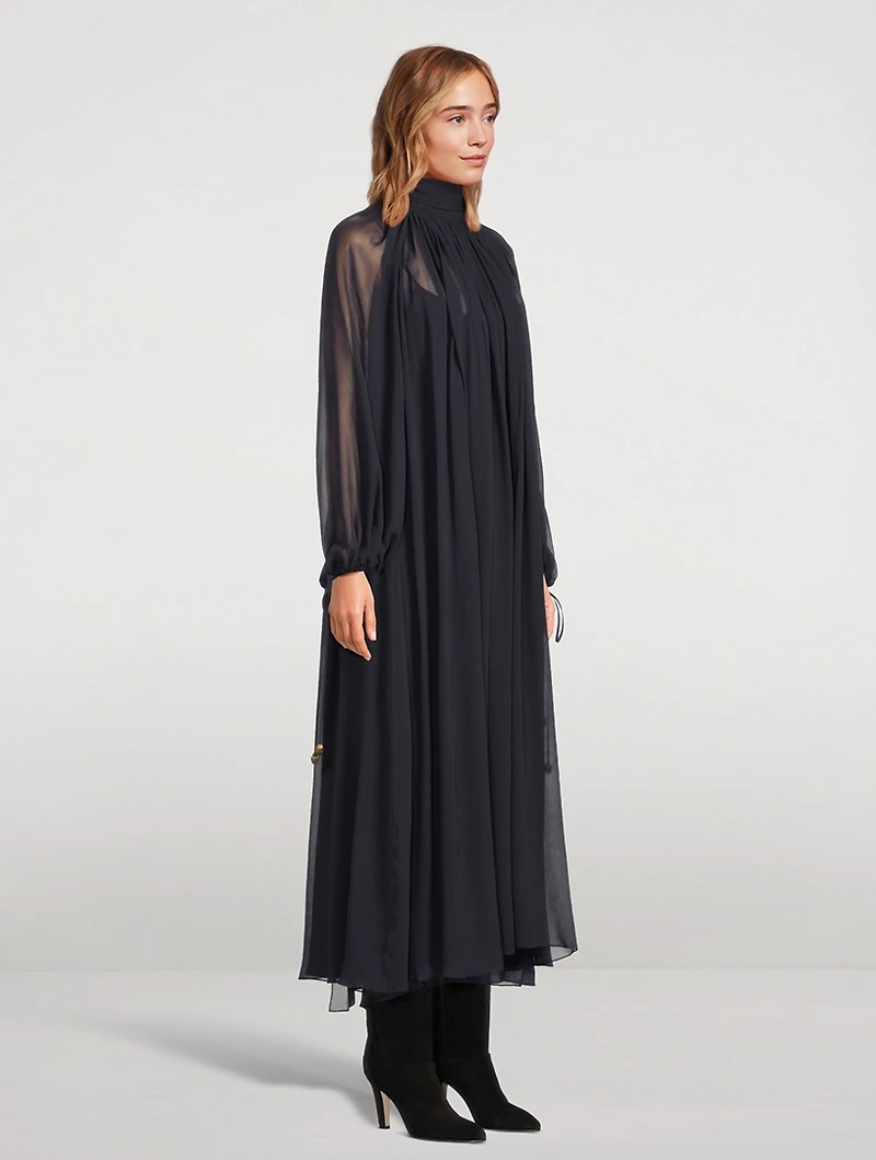 Silk Georgette Maxi Dress