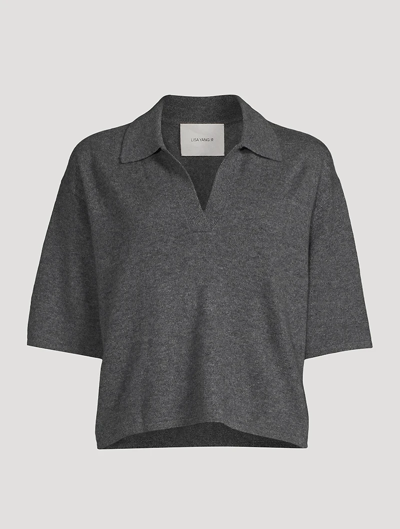Neela Cashmere Polo Sweater