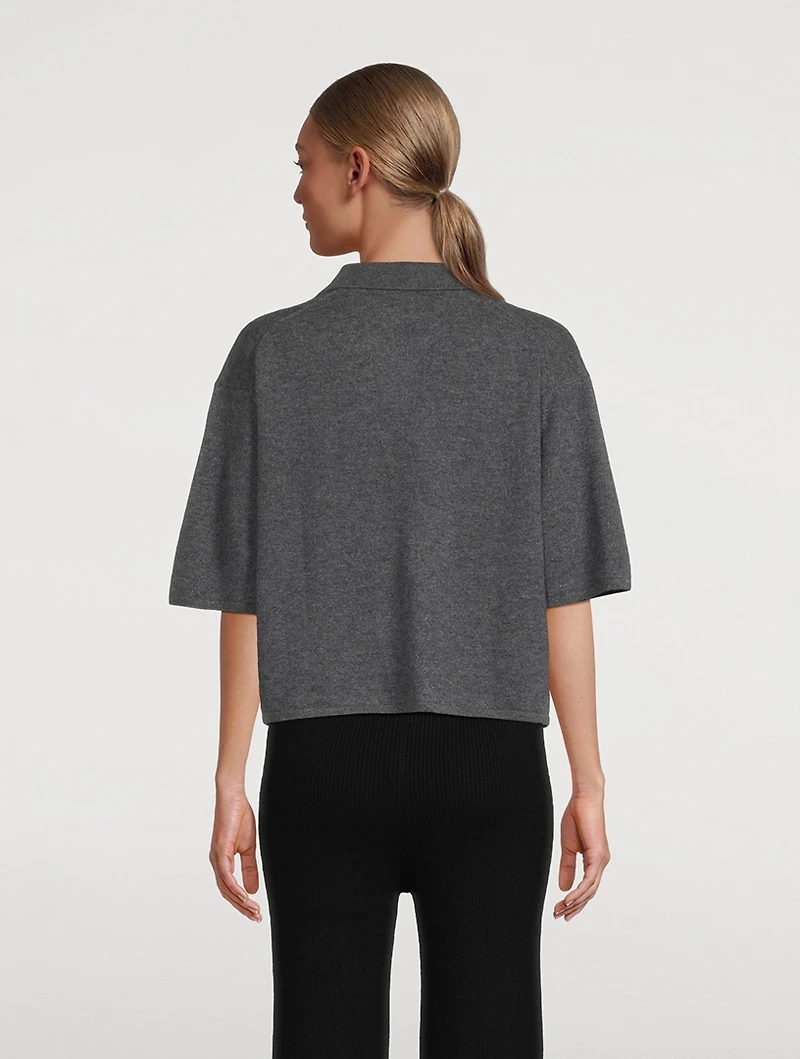 Neela Cashmere Polo Sweater