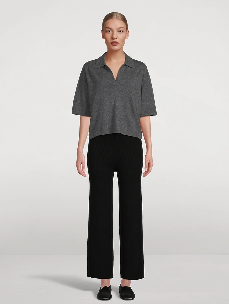 Neela Cashmere Polo Sweater