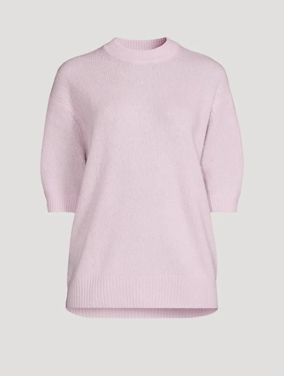 Siv Short-Sleeve Cashmere Sweater