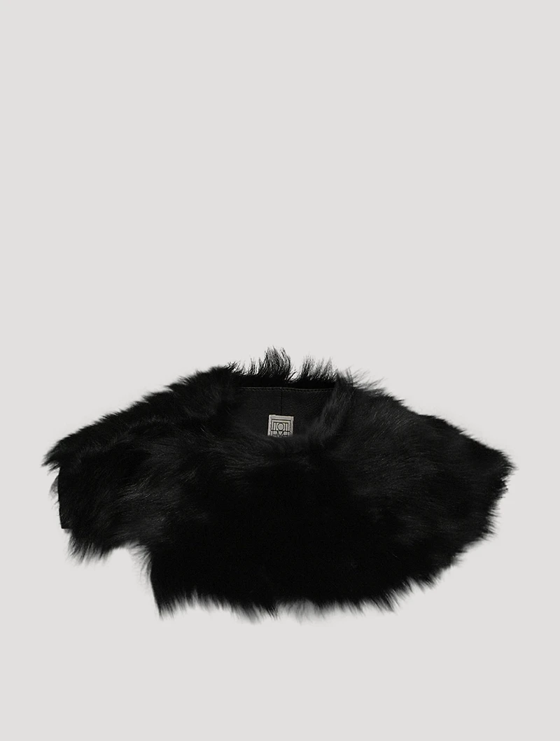 Silky Shearling Collar