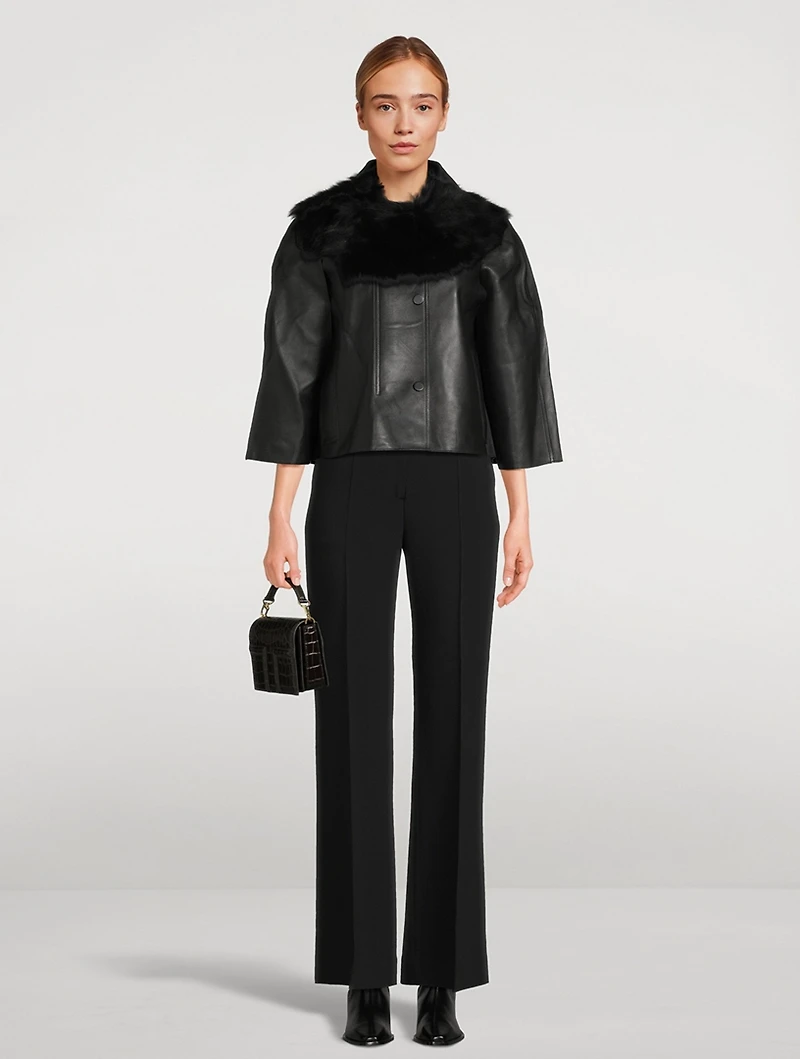 Silky Shearling Collar