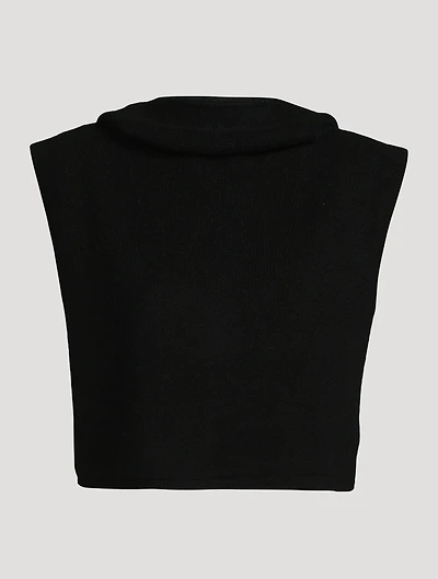 Wool And Cashmere Hooded Bib