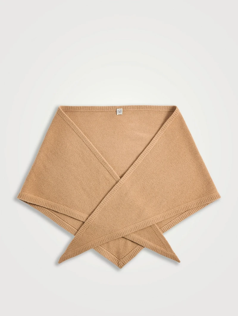 Triangle Wool And Cashmere Scarf